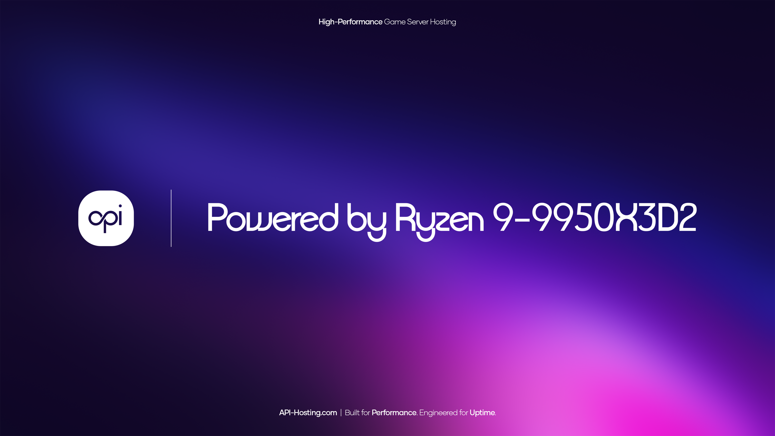 API Hosting powered by Ryzen infrastructure